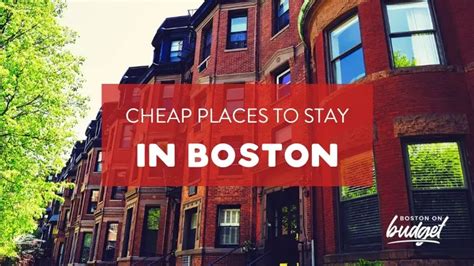 cheapest stays in boston area
